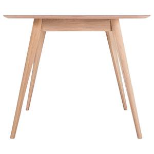 Table Viggo Chêne partiellement massif / Linoléum - Anthracite / Chêne - 160 x 90 cm