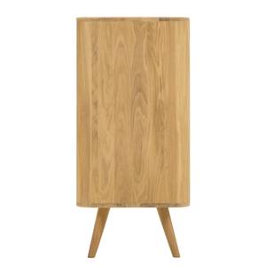 Kast Loca II deels massief wild eikenhout - wit/wild eikenhout