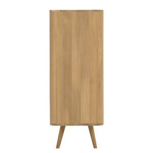 Dressoir Loca II deels massief wild eikenhout - wit/wild eikenhout - Breedte: 135 cm