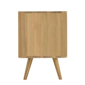 Sideboard Loca I Wildeiche massiv - Weiß / Wildeiche - Breite: 135 cm