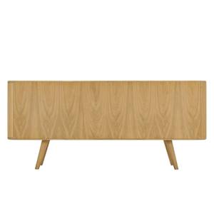 Dressoir Loca I massief wild eikenhout - Wit/wild eikenhout - Breedte: 135 cm