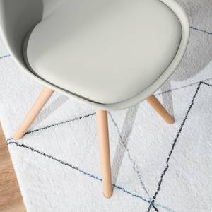 Sedia per sala da pranzo LINDHOLM materiale sintetico / legno massello di faggio - Color grigio chiaro - Set da 2