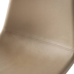 Chaise capitonnée Iskmo Taupe - Lot de 2