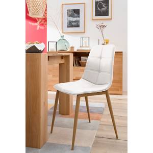 Gestoffeerde stoelen Iskmo IV kunstleer - Wit