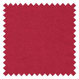 Canapé d'angle Topas Avec fonction couchage - Tissu - Tissu Zahira : Rouge - Méridienne courte à gauche (vue de face)