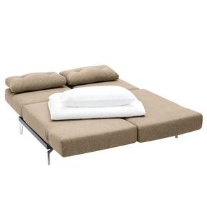 Divano letto in tessuto Robertson Tessuto Parsa: beige-Grigio