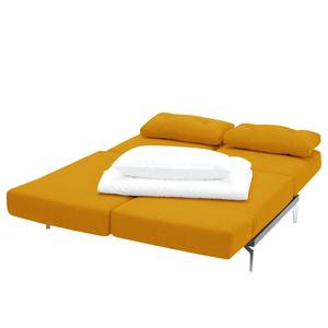 Canapé convertible Robertson Tissu Tissu Zahira : Jaune moutarde