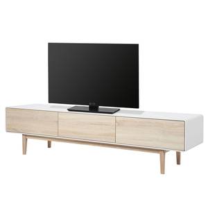 Tv-meubel Drio eikenhouten look/wit