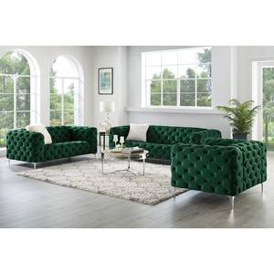 Fauteuil Leominster Vert foncé - Vert foncé - Vert foncé