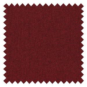 Chaise à accoudoirs Leedy I Tissu / Chêne massif - Tissu Zea: Rouge cerise - 1 chaise