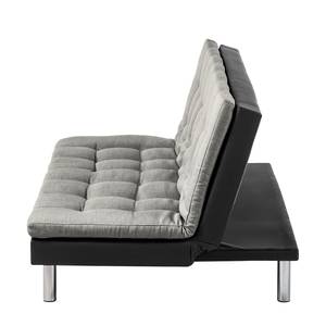 Clic-clac Crewe Imitation cuir / Tissu - Noir / Gris