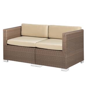 Module d'angle/latéral Loungesofa Facil Polyrotin Cappuccino