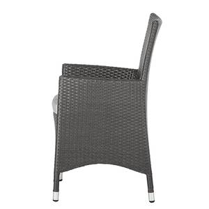 Poltrona da giardino Paradise Lounge in set 2 - Polyrattan grigio