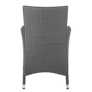 Poltrona da giardino Paradise Lounge in set 2 - Polyrattan grigio