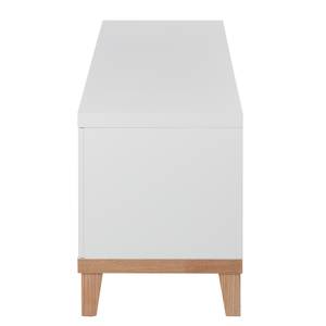 Buffet Blomquist I Blanc mat / Imitation chêne rouge