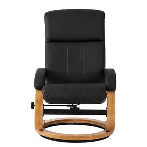 Fauteuil de relaxation Vancouver Avec repose-pieds - Imitation cuir - Noir