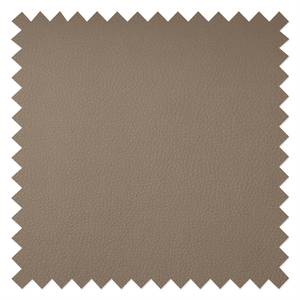 Relaxfauteuil Vincenzo (met hocker) taupe echt leer - Taupe - Taupe