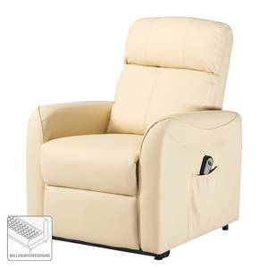 Fauteuil TV Schönwald Imitation cuir - Ecru