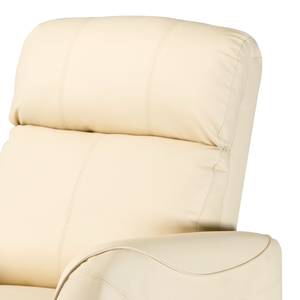 Fauteuil TV Schönwald Imitation cuir - Ecru