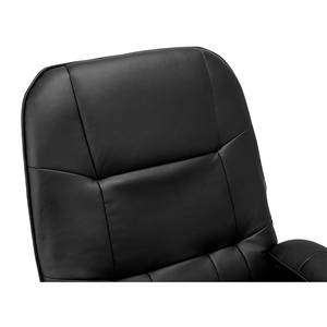 Fauteuil de relaxation Nagold Avec repose-pieds - Imitation cuir - Noir