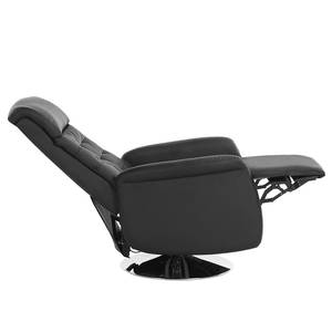 Fauteuil de relaxation Fleet Imitation cuir - Noir