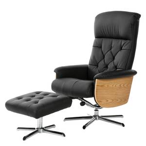 Relaxfauteuil Elswick kunstleer - zwart