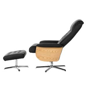 Fauteuil de relaxation Eiswick Imitation cuir - Noir