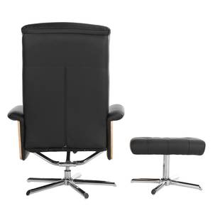 Fauteuil de relaxation Eiswick Imitation cuir - Noir