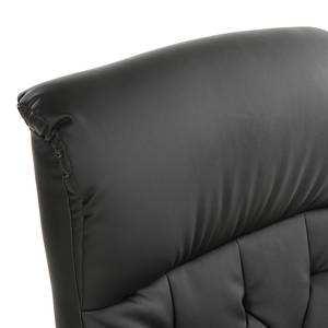 Fauteuil de relaxation Eiswick Imitation cuir - Noir