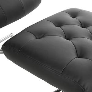 Fauteuil de relaxation Eiswick Imitation cuir - Noir