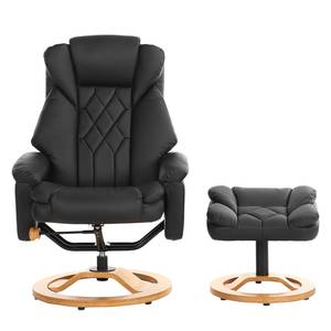 Relaxfauteuil Esprick kunstleer Zwart