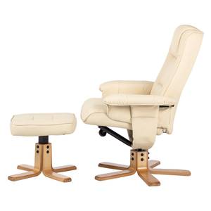 Poltrona relax Cosimo (con poggiapiedi) Similpelle beige