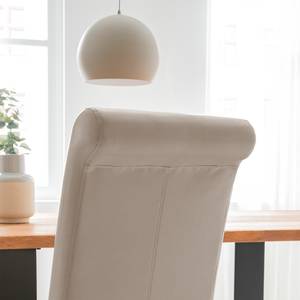 Gestoffeerde stoelen Nello II kunstleer - Latte Macchiattokleurig