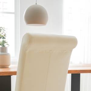 Gestoffeerde stoelen Nello II kunstleer - Beige