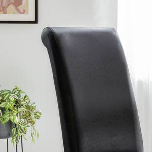 Gestoffeerde stoelen Nello II kunstleer - Zwart