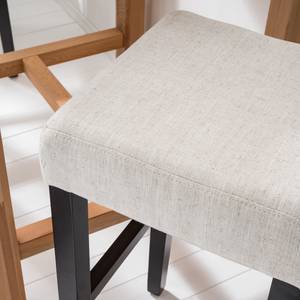 Barhocker Nello (2er-Set) Leinenstoff - Beige