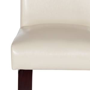 Gestoffeerde stoelen Laurel geregenereerd leer - Crème