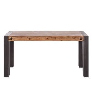 Tavolo da pranzo allungabile MANCHESTER Legno massello di acacia/Metallo - 160 x 90 cm