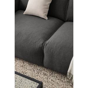 2-Sitzer Sofa HUDSON Webstoff Milan: Anthrazit