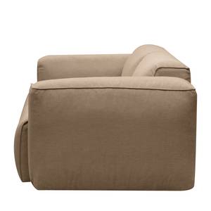 2-Sitzer Sofa HUDSON Webstoff Milan: Grau-Braun