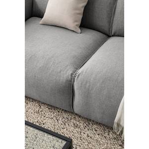 2-Sitzer Sofa HUDSON Webstoff Milan: Hellgrau