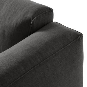 3-Sitzer Sofa HUDSON Webstoff Milan: Anthrazit