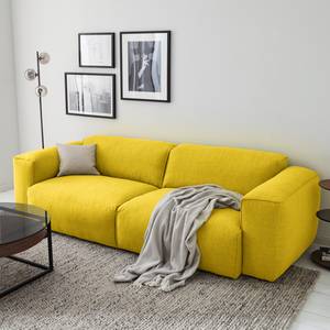 3-Sitzer Sofa HUDSON Webstoff Milan: Gelb