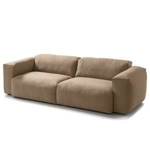 3-Sitzer Sofa HUDSON Webstoff Milan: Grau-Braun