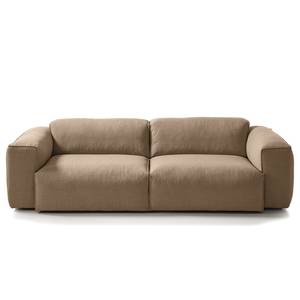 3-Sitzer Sofa HUDSON Webstoff Milan: Grau-Braun