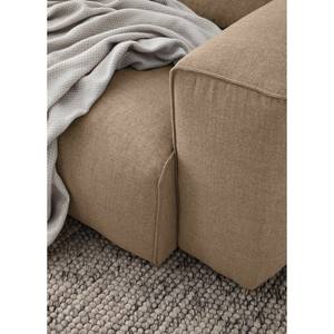 3-Sitzer Sofa HUDSON Webstoff Milan: Grau-Braun