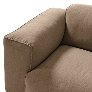 3-Sitzer Sofa HUDSON Webstoff Milan: Grau-Braun