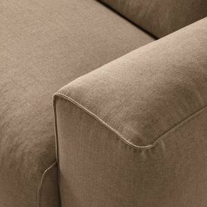 3-Sitzer Sofa HUDSON Webstoff Milan: Grau-Braun