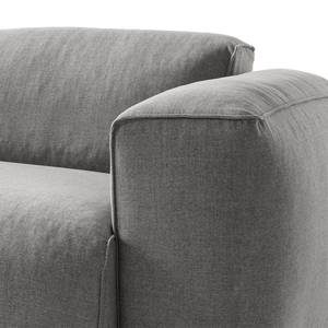 3-Sitzer Sofa HUDSON Webstoff Milan: Hellgrau