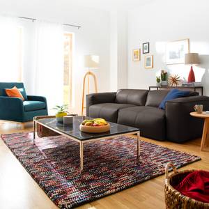 3-Sitzer Sofa HUDSON Echtleder Neka: Dunkelbraun